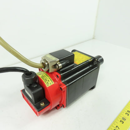 Fanuc A06B-0371-B077 a1/3000 0.3KW AC Servo Motor 90V 1Ph 3000RPM W/ Pulsecoder
