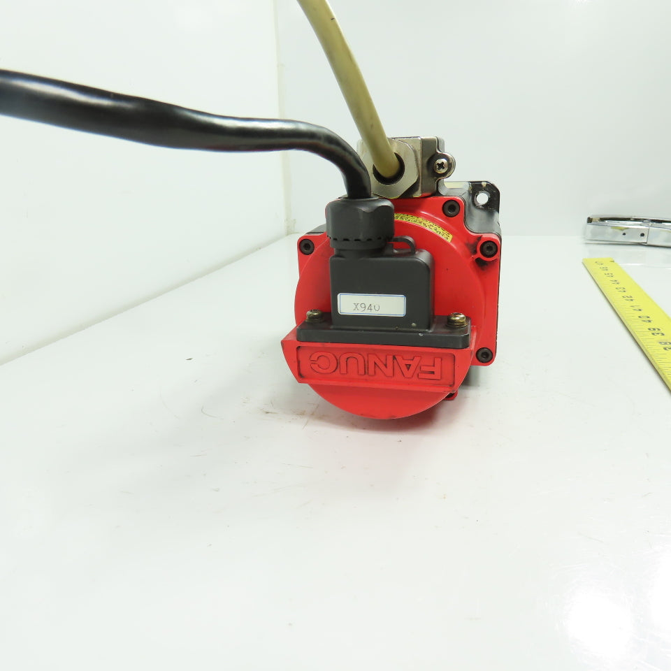 Fanuc A06B-0371-B077 a1/3000 0.3KW AC Servo Motor 90V 1Ph 3000RPM W/ Pulsecoder