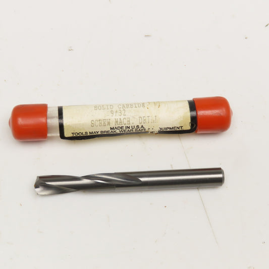 XLN 9/32 Premium Solid Carbide Tool 2 Flute Screw Machine Drill