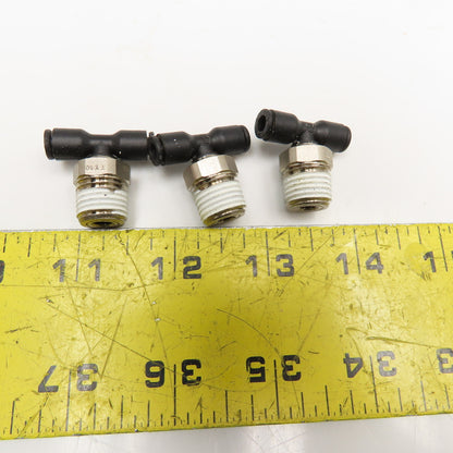 Legris 1/4" NPT x 4-5/32 x 4-5/32 Push To Connect Branch Tee Lot Of 3