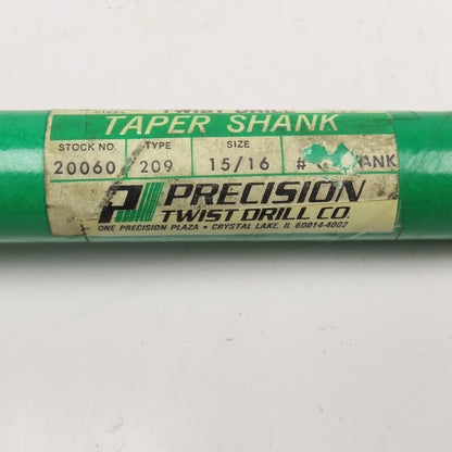 Precision Twist Drill 20060 15/16" Two Flute Twist Drill MT3 Shank 118° 10-3/4"