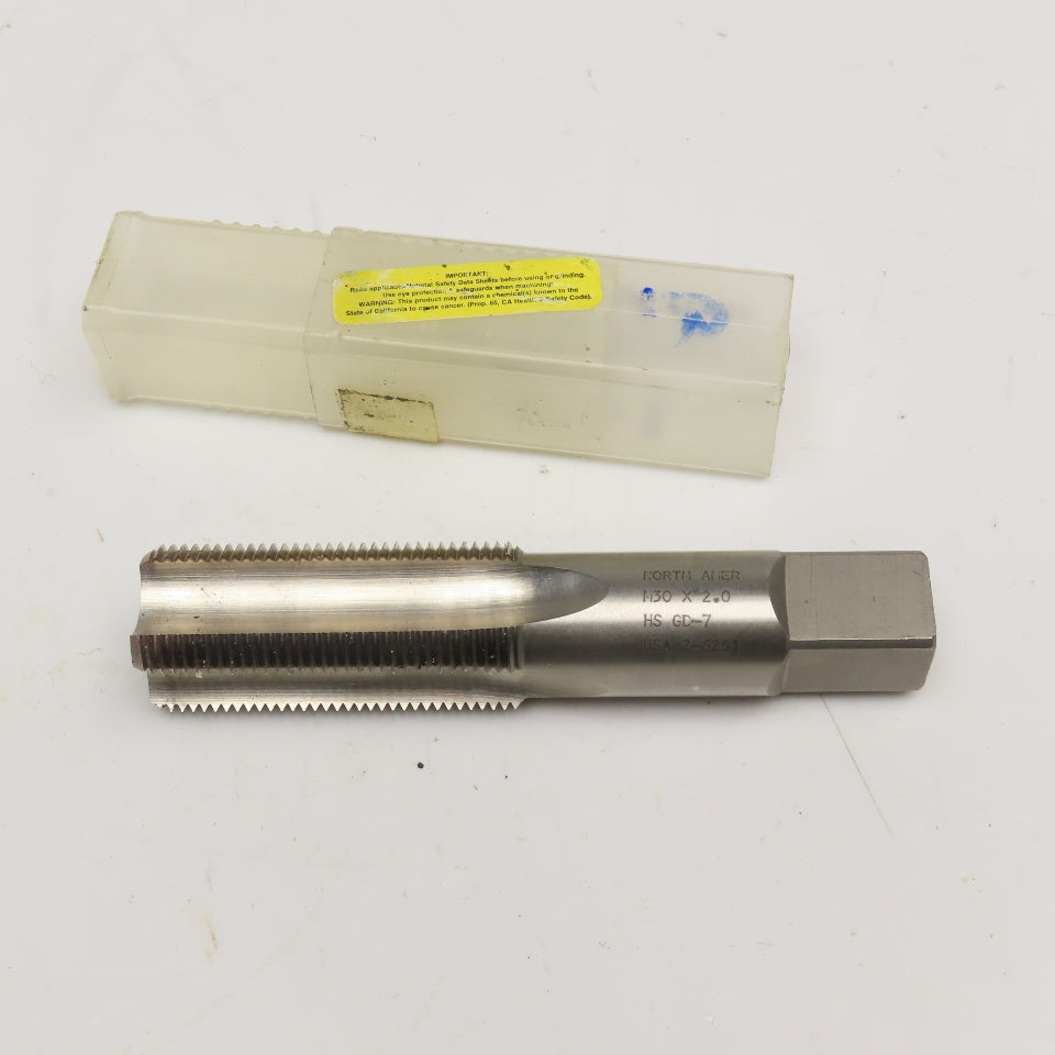 North American M30 x 2.0 Metric Bottoming Tap 4 Flute HS GD-7