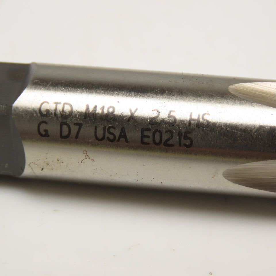 Widia 14878 M18 x 2.5 Metric Plug Tap 4 Flute