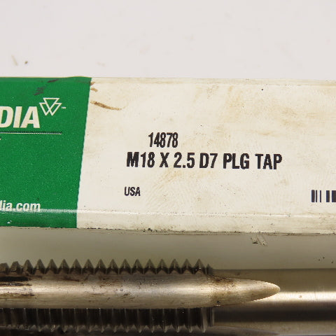 Widia 14878 M18 x 2.5 Metric Plug Tap 4 Flute