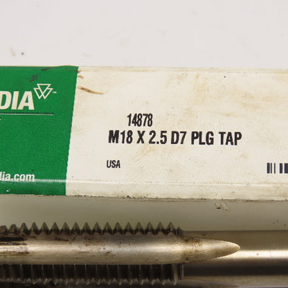 Widia 14878 M18 x 2.5 Metric Plug Tap 4 Flute