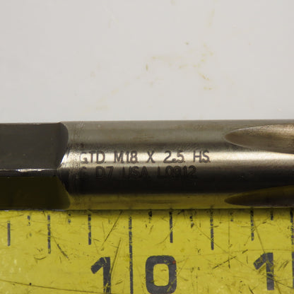 Widia 14878 M18 x 2.5 Metric Plug Tap 4 Flute