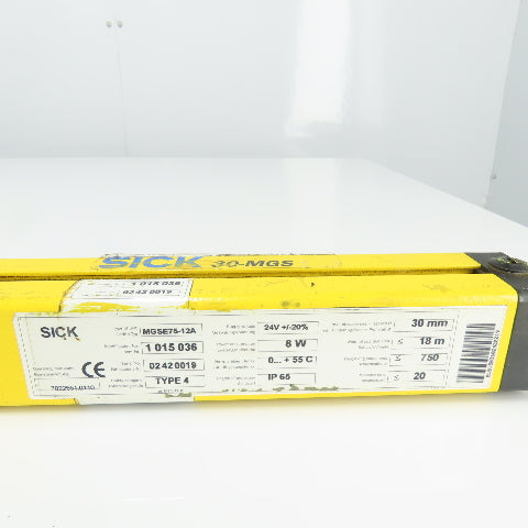 Sick MGSE75-12A 30-MGS Safety Light Curtain Receiver 24V 30mm