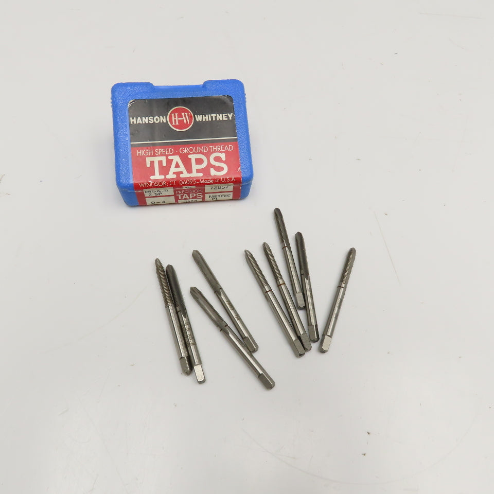 Hanson Whitney 72057 M5 x 0.8 D-4 4 Flute Metric Plug Tap Lot Of 9