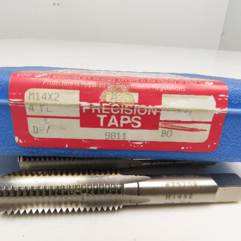 Hansen Whitney M14 x 2.0 Metric Bottoming Tap D-7 Lot Of 2