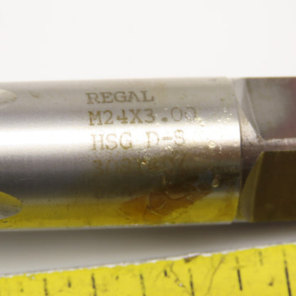 Regal Cutting Tools 027809AS M24 x 3.0 Metric Plug Tap 4 Flute D8 HSG