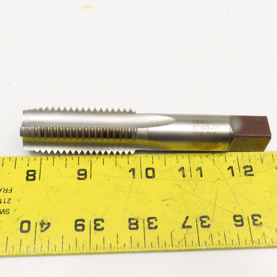 Regal Cutting Tools 027809AS M24 x 3.0 Metric Plug Tap 4 Flute D8 HSG