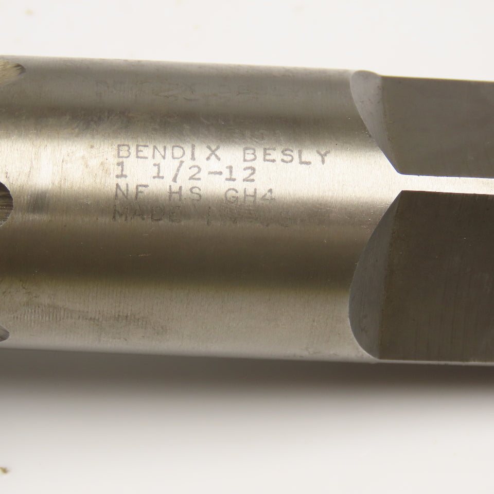 Bendix Besly 1-1/2"-12 NG GH4 HSS Plug Tap 6 Flute