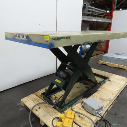 Southworth 2000Lbs 96" x 48" Scissor Lift Table 9"-56" Lift 230/460V 3Ph
