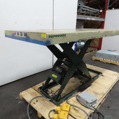 Southworth 2000Lbs 96" x 48" Scissor Lift Table 9"-56" Lift 230/460V 3Ph
