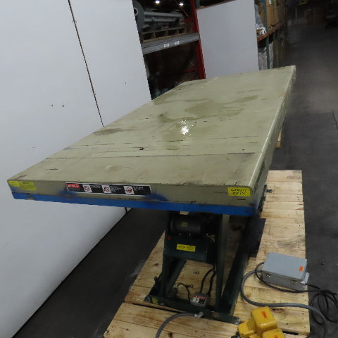 Southworth 2000Lbs 96" x 48" Scissor Lift Table 9"-56" Lift 230/460V 3Ph