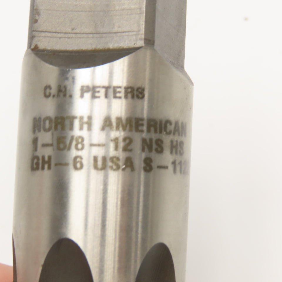 North American 1-5/8"-12 NS HS GH-6 Plug Tap 6 Flute