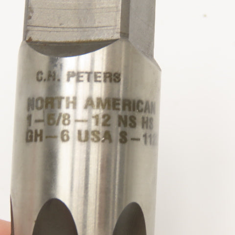 North American 1-5/8"-12 NS HS GH-6 Plug Tap 6 Flute