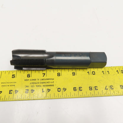Hy-Pro 1-3/8"-12 UNF GH5 HSS 4 Flute Straight Plug Tap Black Oxide