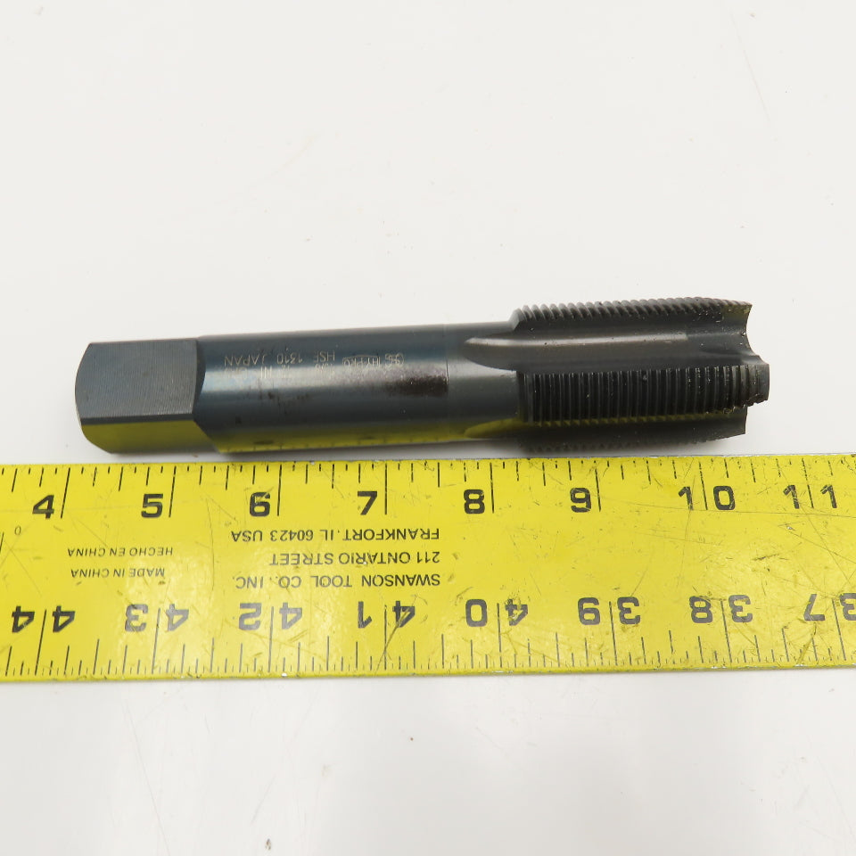 Hy-Pro 1-3/8"-12 UNF GH5 HSS 4 Flute Straight Plug Tap Black Oxide