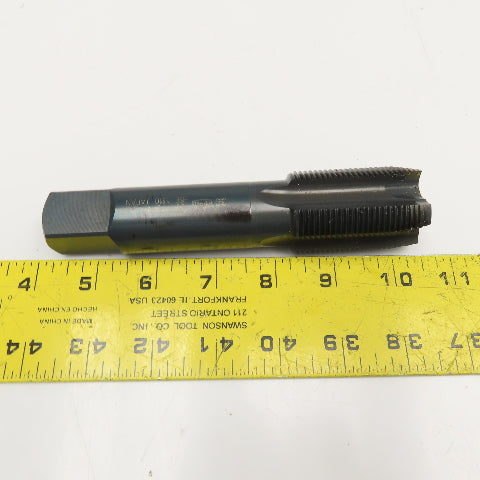 Hy-Pro 1-3/8"-12 UNF GH5 HSS 4 Flute Straight Plug Tap Black Oxide