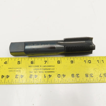 Hy-Pro 1-3/8"-12 UNF GH5 HSS 4 Flute Straight Plug Tap Black Oxide