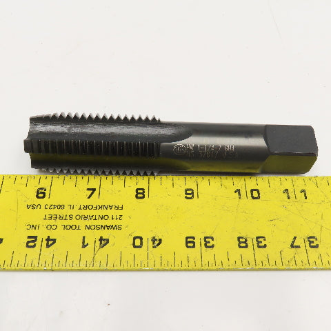 1-1/4"-7 UNF GH4 HSS 4 Flute Straight Plug Tap Black Oxide