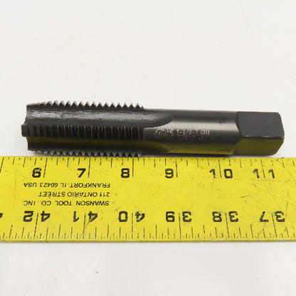 1-1/4"-7 UNF GH4 HSS 4 Flute Straight Plug Tap Black Oxide