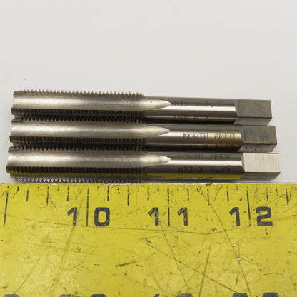 North American M12 x 1.25 Metric 4 Flute Straight Plug Tap Lot Of 3