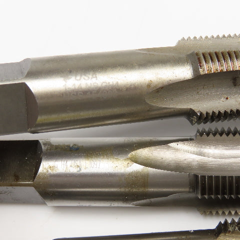 1"-14 NS HSS H4 Plug Tap 4 Flute Made In USA Lot Of 3