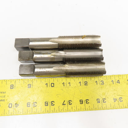 1"-14 NS HSS H4 Plug Tap 4 Flute Made In USA Lot Of 3