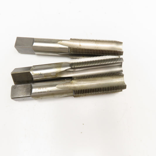 1"-14 NS HSS H4 Plug Tap 4 Flute Made In USA Lot Of 3