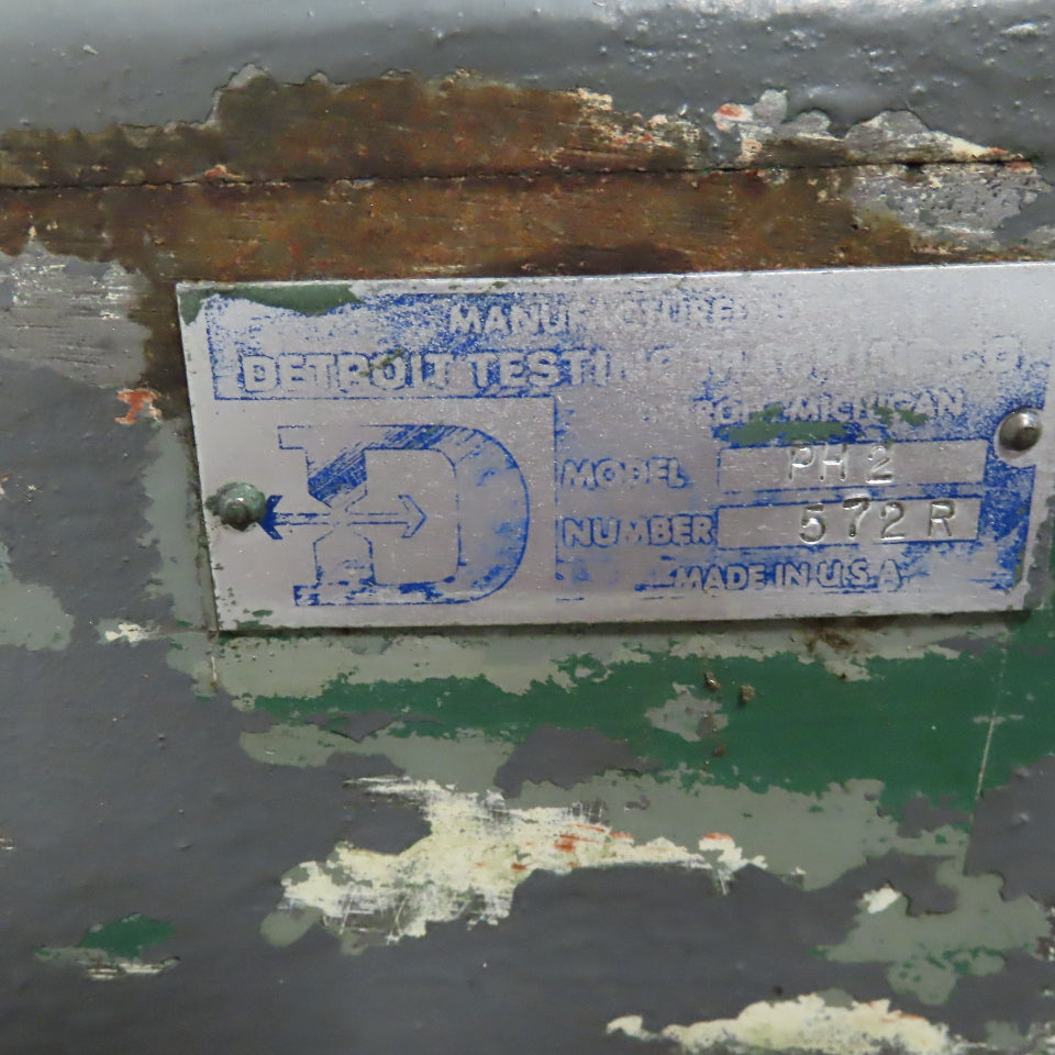 Detroit Testing Equipment PH2 Brinell Hardness Tester Needs Motor Parts/Repair