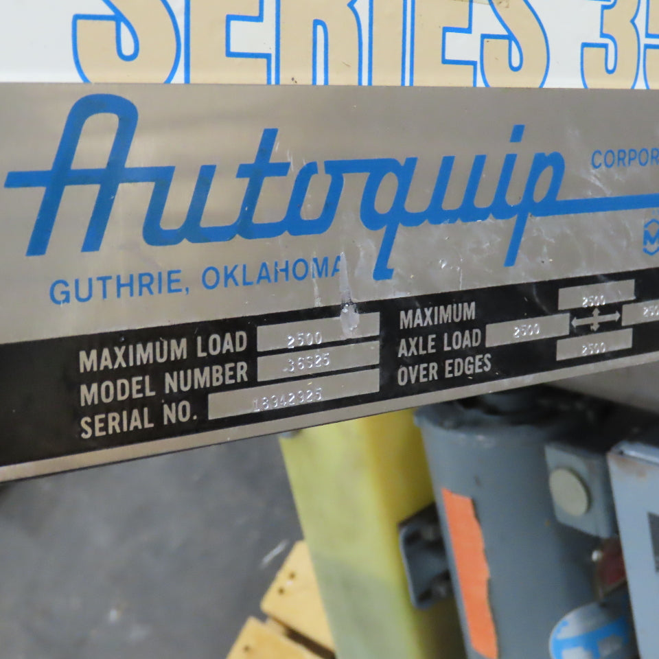 Autoquip 36S25 2500Lbs. 48"x24" Hydraulic Scissor Lift Table 6-42" Lift 230/460V 3Ph