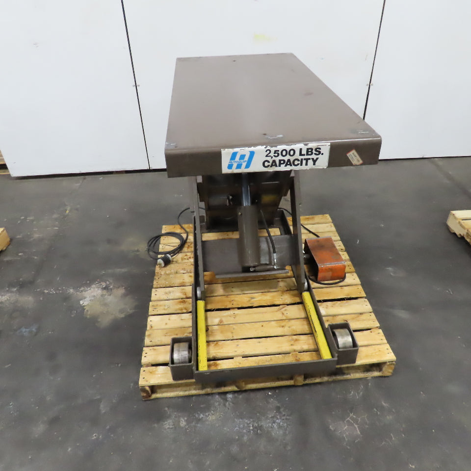 Autoquip 36S25 2500Lbs. 48"x24" Hydraulic Scissor Lift Table 6-42" Lift 230/460V 3Ph