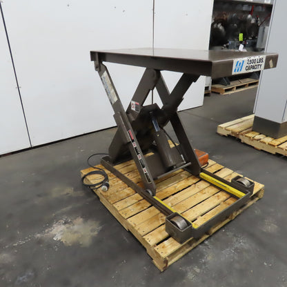 Autoquip 36S25 2500Lbs. 48"x24" Hydraulic Scissor Lift Table 6-42" Lift 230/460V 3Ph