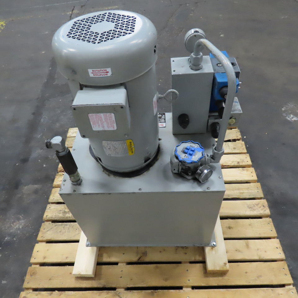 Rexroth 43AHAG-10791-0-C 20 Gallon Hydraulic Power Unit 230/460V 10Hp