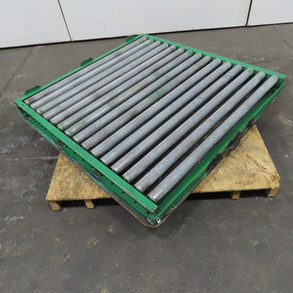 46" Wide x 47" L Roller Case Conveyor Turn Table End Stop Divert Section