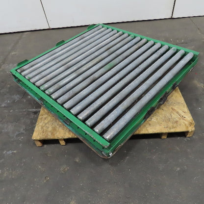 46" Wide x 47" L Roller Case Conveyor Turn Table End Stop Divert Section