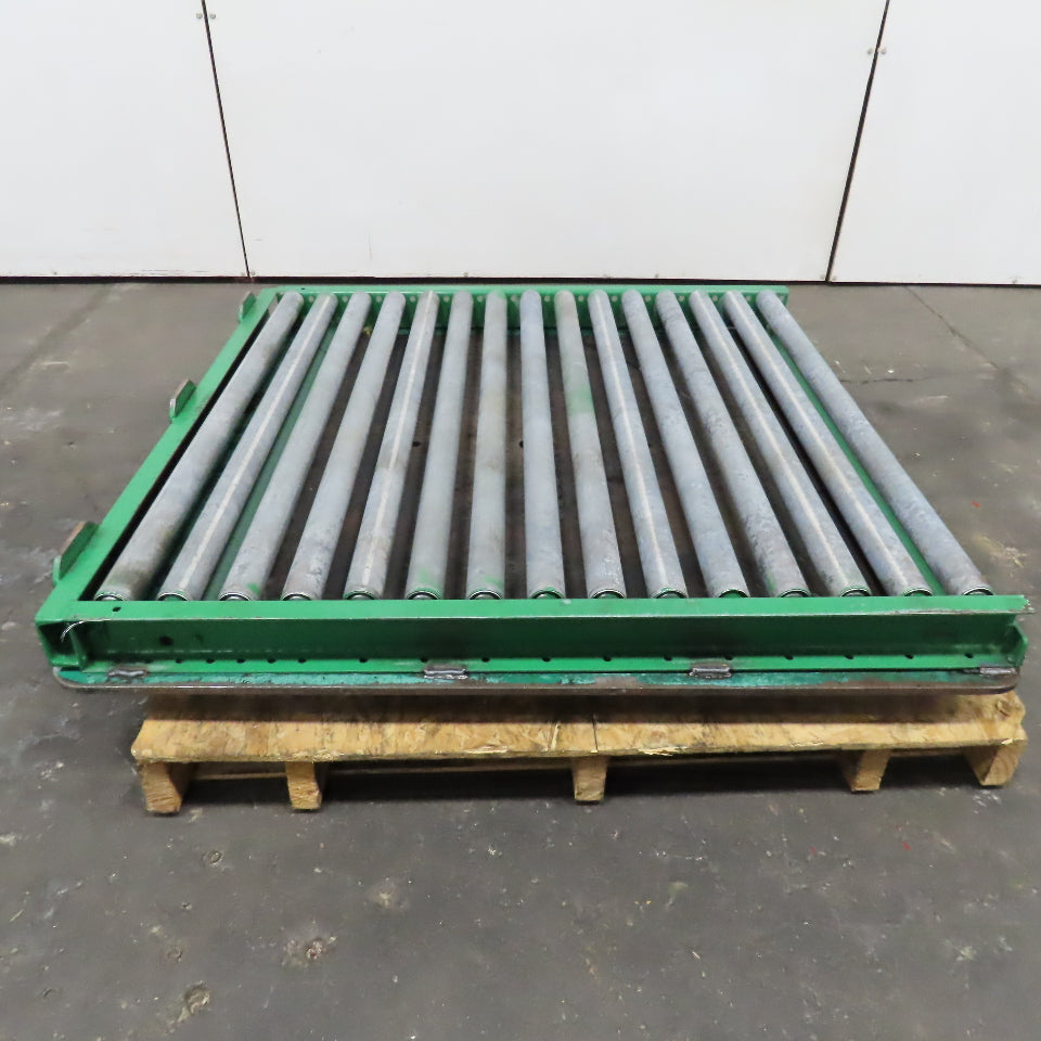 46" Wide x 47" L Roller Case Conveyor Turn Table End Stop Divert Section