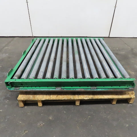 46" Wide x 47" L Roller Case Conveyor Turn Table End Stop Divert Section