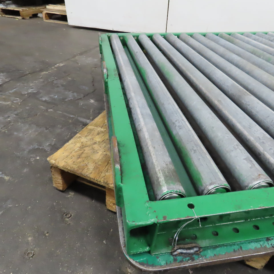 46" Wide x 47" L Roller Case Conveyor Turn Table End Stop Divert Section