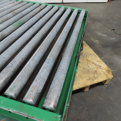 46" Wide x 47" L Roller Case Conveyor Turn Table End Stop Divert Section