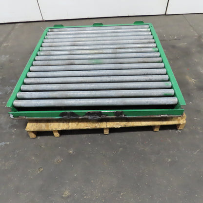 46" Wide x 47" L Roller Case Conveyor Turn Table End Stop Divert Section