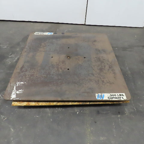 Autoquip 48" x 48" 2500Lbs Capacity Rotating Top for Lift Tables TOP ONLY