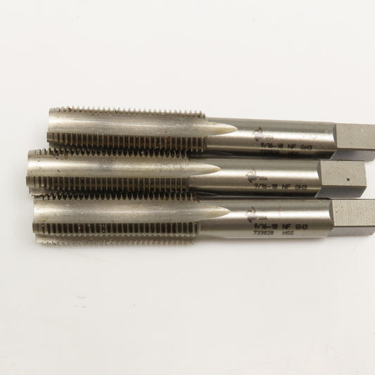 Fastcut Tools 9/16-18 NF GH3 HSS 4 Flute Straight Plug Tap Lot Of 3