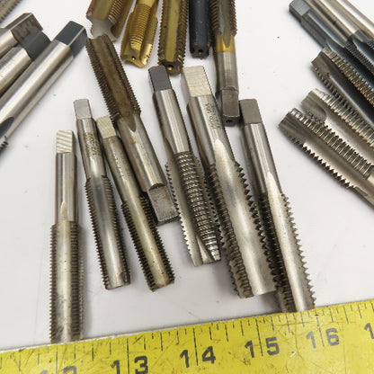 Mixed Lot Plug Bottoming Taps 5/8"-18, 3/4-10, 1/2-20 Lot Of 22