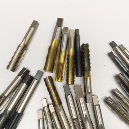 Mixed Lot Plug Bottoming Taps 5/8"-18, 3/4-10, 1/2-20 Lot Of 22
