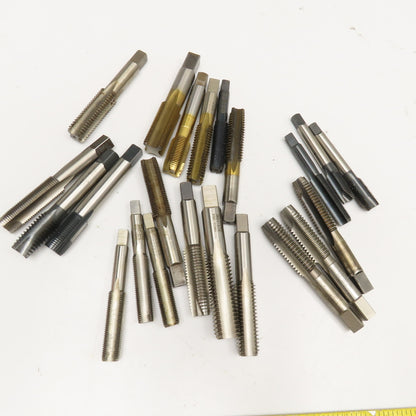 Mixed Lot Plug Bottoming Taps 5/8"-18, 3/4-10, 1/2-20 Lot Of 22