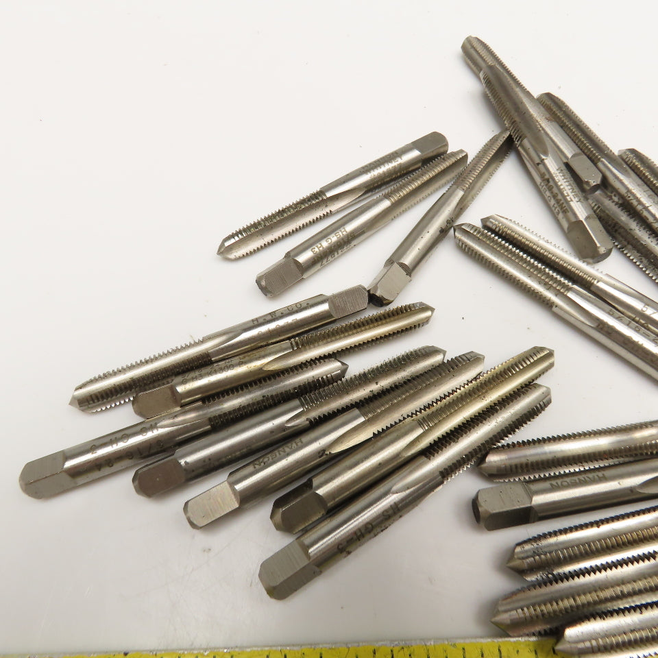 5/16-18 NF Straight 4 Flute Plug Tap Mixed Manufacturers USA Lot Of 24