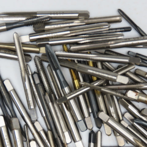 Standard Mixed Lot Bottoming Plug Hand Taps 4-40, 6-32, 12-24 Lot Of 100+